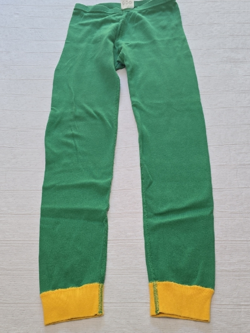Kids Green Elf Pajama Set with Yellow Accents - Picture 11 of 16